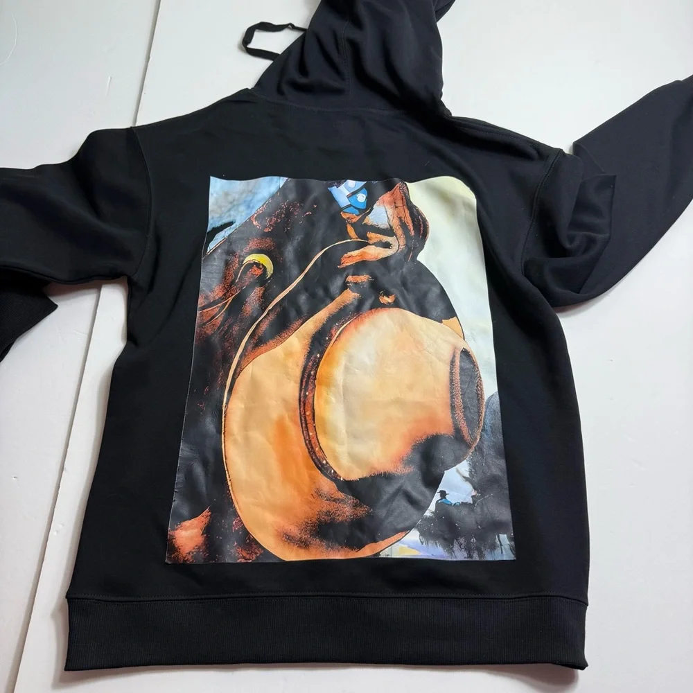 Like new! Zach Bryan The Quittin Time Tour concert black cowboy hat hoodie